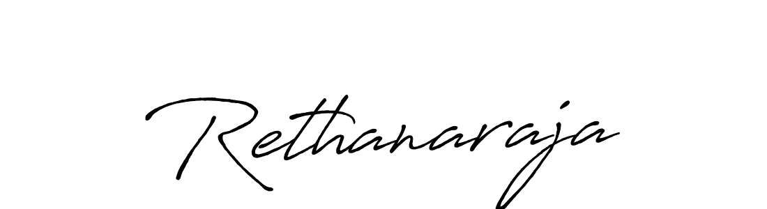 Make a beautiful signature design for name Rethanaraja. With this signature (Antro_Vectra_Bolder) style, you can create a handwritten signature for free. Rethanaraja signature style 7 images and pictures png