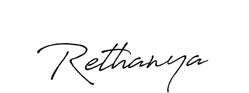 How to make Rethanya signature? Antro_Vectra_Bolder is a professional autograph style. Create handwritten signature for Rethanya name. Rethanya signature style 7 images and pictures png