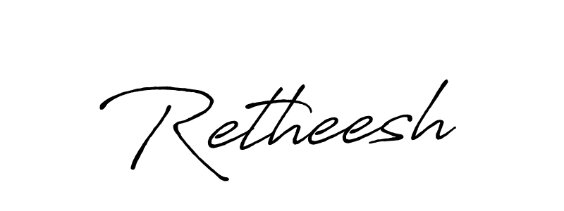 You should practise on your own different ways (Antro_Vectra_Bolder) to write your name (Retheesh) in signature. don't let someone else do it for you. Retheesh signature style 7 images and pictures png