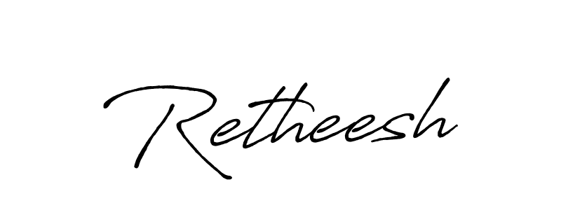 You should practise on your own different ways (Antro_Vectra_Bolder) to write your name (Retheesh) in signature. don't let someone else do it for you. Retheesh signature style 7 images and pictures png