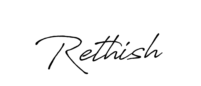 Once you've used our free online signature maker to create your best signature Antro_Vectra_Bolder style, it's time to enjoy all of the benefits that Rethish name signing documents. Rethish signature style 7 images and pictures png