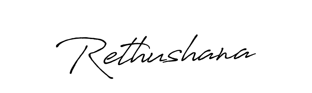Create a beautiful signature design for name Rethushana. With this signature (Antro_Vectra_Bolder) fonts, you can make a handwritten signature for free. Rethushana signature style 7 images and pictures png