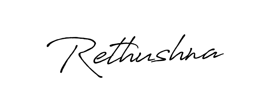 Rethushna stylish signature style. Best Handwritten Sign (Antro_Vectra_Bolder) for my name. Handwritten Signature Collection Ideas for my name Rethushna. Rethushna signature style 7 images and pictures png