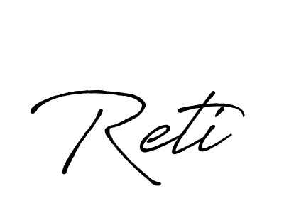 Antro_Vectra_Bolder is a professional signature style that is perfect for those who want to add a touch of class to their signature. It is also a great choice for those who want to make their signature more unique. Get Reti name to fancy signature for free. Reti signature style 7 images and pictures png