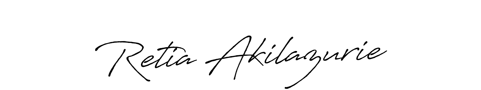 You can use this online signature creator to create a handwritten signature for the name Retia Akilazurie. This is the best online autograph maker. Retia Akilazurie signature style 7 images and pictures png