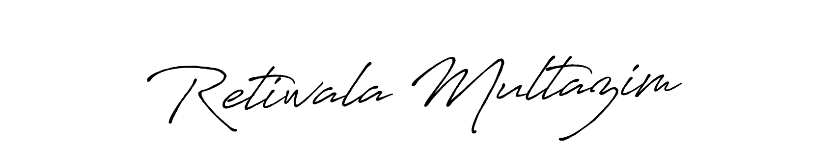 How to make Retiwala Multazim signature? Antro_Vectra_Bolder is a professional autograph style. Create handwritten signature for Retiwala Multazim name. Retiwala Multazim signature style 7 images and pictures png