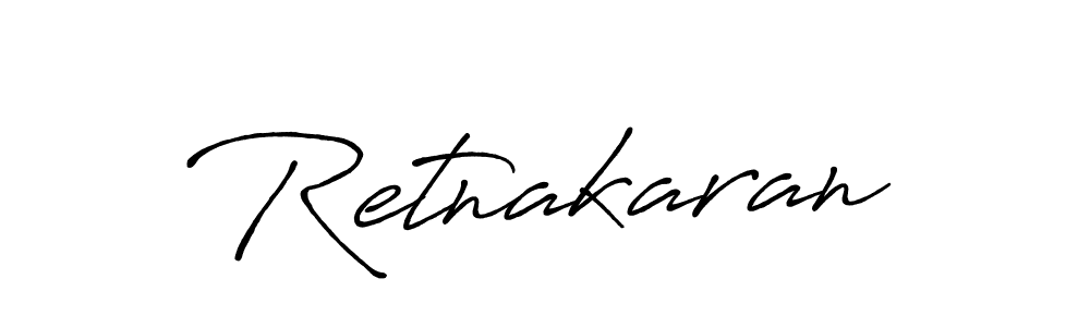 How to make Retnakaran signature? Antro_Vectra_Bolder is a professional autograph style. Create handwritten signature for Retnakaran name. Retnakaran signature style 7 images and pictures png