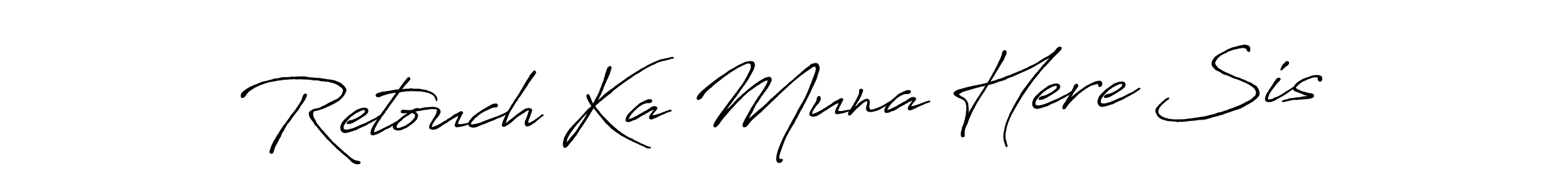You can use this online signature creator to create a handwritten signature for the name Retouch Ka Muna Here Sis. This is the best online autograph maker. Retouch Ka Muna Here Sis signature style 7 images and pictures png
