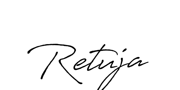 Also we have Retuja name is the best signature style. Create professional handwritten signature collection using Antro_Vectra_Bolder autograph style. Retuja signature style 7 images and pictures png