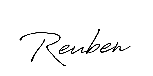 Also we have Reuben name is the best signature style. Create professional handwritten signature collection using Antro_Vectra_Bolder autograph style. Reuben signature style 7 images and pictures png