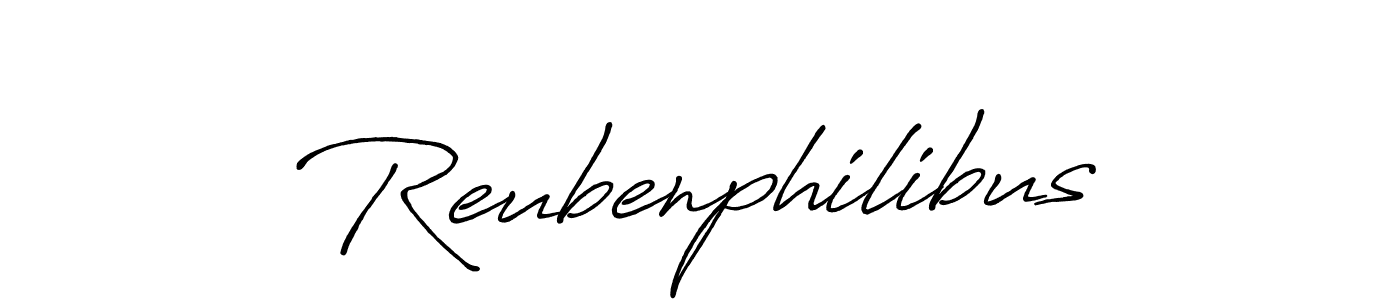 Reubenphilibus stylish signature style. Best Handwritten Sign (Antro_Vectra_Bolder) for my name. Handwritten Signature Collection Ideas for my name Reubenphilibus. Reubenphilibus signature style 7 images and pictures png