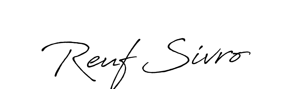 Also You can easily find your signature by using the search form. We will create Reuf Sivro name handwritten signature images for you free of cost using Antro_Vectra_Bolder sign style. Reuf Sivro signature style 7 images and pictures png
