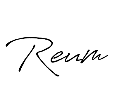 if you are searching for the best signature style for your name Reum. so please give up your signature search. here we have designed multiple signature styles  using Antro_Vectra_Bolder. Reum signature style 7 images and pictures png