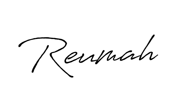 Also we have Reumah name is the best signature style. Create professional handwritten signature collection using Antro_Vectra_Bolder autograph style. Reumah signature style 7 images and pictures png