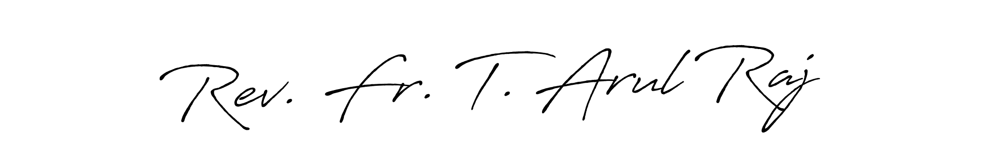 Use a signature maker to create a handwritten signature online. With this signature software, you can design (Antro_Vectra_Bolder) your own signature for name Rev. Fr. T. Arul Raj. Rev. Fr. T. Arul Raj signature style 7 images and pictures png