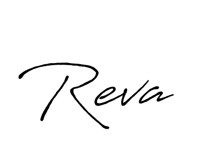 Make a beautiful signature design for name Reva. With this signature (Antro_Vectra_Bolder) style, you can create a handwritten signature for free. Reva signature style 7 images and pictures png