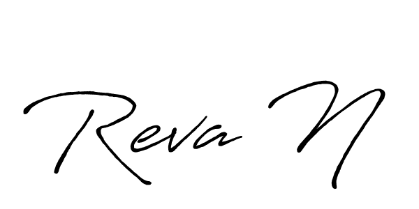 Design your own signature with our free online signature maker. With this signature software, you can create a handwritten (Antro_Vectra_Bolder) signature for name Reva N. Reva N signature style 7 images and pictures png