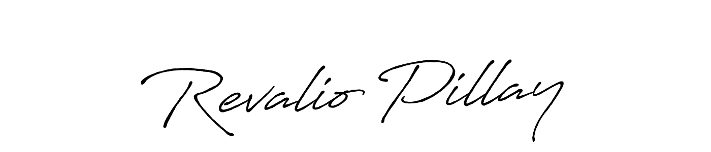 Similarly Antro_Vectra_Bolder is the best handwritten signature design. Signature creator online .You can use it as an online autograph creator for name Revalio Pillay. Revalio Pillay signature style 7 images and pictures png