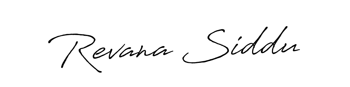 Use a signature maker to create a handwritten signature online. With this signature software, you can design (Antro_Vectra_Bolder) your own signature for name Revana Siddu. Revana Siddu signature style 7 images and pictures png