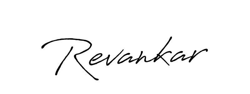 Make a beautiful signature design for name Revankar. With this signature (Antro_Vectra_Bolder) style, you can create a handwritten signature for free. Revankar signature style 7 images and pictures png