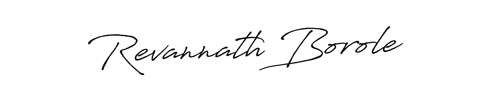 Make a beautiful signature design for name Revannath Borole. With this signature (Antro_Vectra_Bolder) style, you can create a handwritten signature for free. Revannath Borole signature style 7 images and pictures png