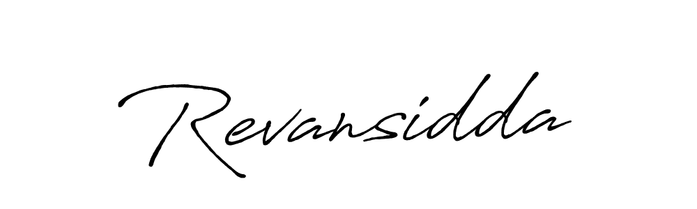 Create a beautiful signature design for name Revansidda. With this signature (Antro_Vectra_Bolder) fonts, you can make a handwritten signature for free. Revansidda signature style 7 images and pictures png