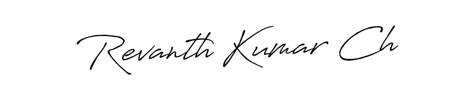 How to Draw Revanth Kumar Ch signature style? Antro_Vectra_Bolder is a latest design signature styles for name Revanth Kumar Ch. Revanth Kumar Ch signature style 7 images and pictures png