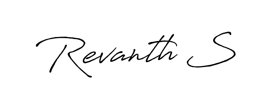 How to Draw Revanth S signature style? Antro_Vectra_Bolder is a latest design signature styles for name Revanth S. Revanth S signature style 7 images and pictures png