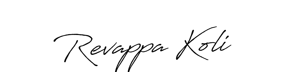 Design your own signature with our free online signature maker. With this signature software, you can create a handwritten (Antro_Vectra_Bolder) signature for name Revappa Koli. Revappa Koli signature style 7 images and pictures png