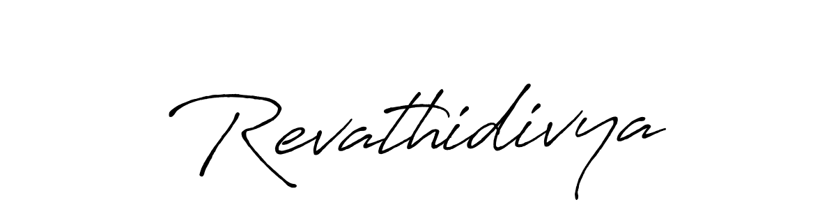 Revathidivya stylish signature style. Best Handwritten Sign (Antro_Vectra_Bolder) for my name. Handwritten Signature Collection Ideas for my name Revathidivya. Revathidivya signature style 7 images and pictures png
