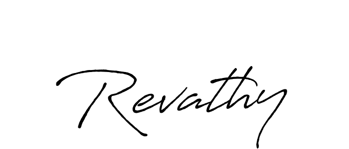 Use a signature maker to create a handwritten signature online. With this signature software, you can design (Antro_Vectra_Bolder) your own signature for name Revathy. Revathy signature style 7 images and pictures png