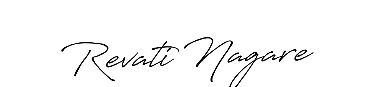 Make a beautiful signature design for name Revati Nagare. Use this online signature maker to create a handwritten signature for free. Revati Nagare signature style 7 images and pictures png