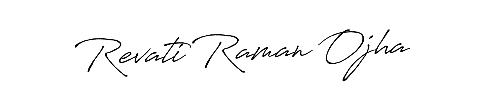 Also we have Revati Raman Ojha name is the best signature style. Create professional handwritten signature collection using Antro_Vectra_Bolder autograph style. Revati Raman Ojha signature style 7 images and pictures png