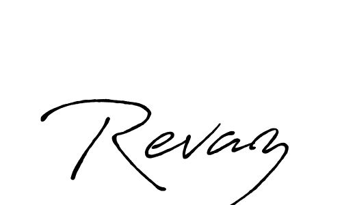 How to make Revaz signature? Antro_Vectra_Bolder is a professional autograph style. Create handwritten signature for Revaz name. Revaz signature style 7 images and pictures png
