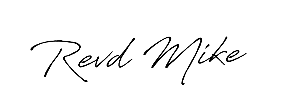 if you are searching for the best signature style for your name Revd Mike. so please give up your signature search. here we have designed multiple signature styles  using Antro_Vectra_Bolder. Revd Mike signature style 7 images and pictures png