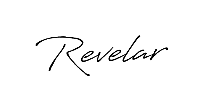 Also we have Revelar name is the best signature style. Create professional handwritten signature collection using Antro_Vectra_Bolder autograph style. Revelar signature style 7 images and pictures png