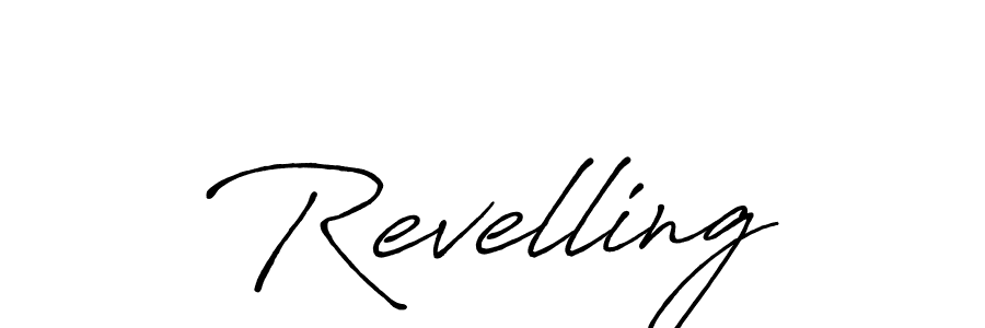 Design your own signature with our free online signature maker. With this signature software, you can create a handwritten (Antro_Vectra_Bolder) signature for name Revelling. Revelling signature style 7 images and pictures png