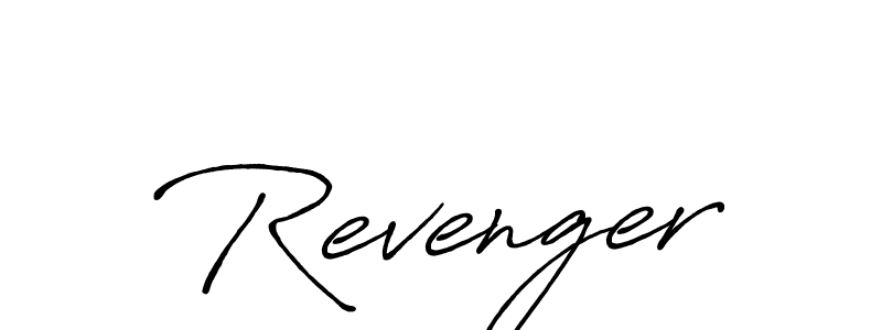 Create a beautiful signature design for name Revenger. With this signature (Antro_Vectra_Bolder) fonts, you can make a handwritten signature for free. Revenger signature style 7 images and pictures png