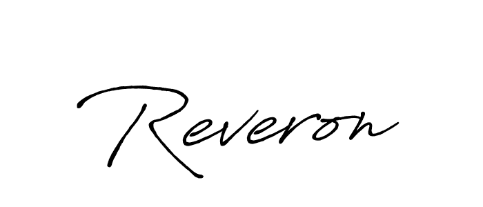 How to make Reveron name signature. Use Antro_Vectra_Bolder style for creating short signs online. This is the latest handwritten sign. Reveron signature style 7 images and pictures png