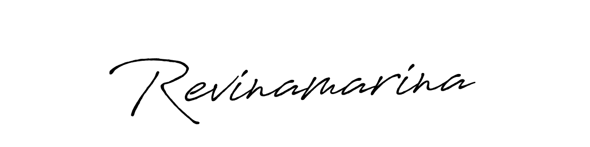 Use a signature maker to create a handwritten signature online. With this signature software, you can design (Antro_Vectra_Bolder) your own signature for name Revinamarina. Revinamarina signature style 7 images and pictures png