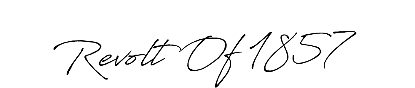 It looks lik you need a new signature style for name Revolt Of 1857. Design unique handwritten (Antro_Vectra_Bolder) signature with our free signature maker in just a few clicks. Revolt Of 1857 signature style 7 images and pictures png