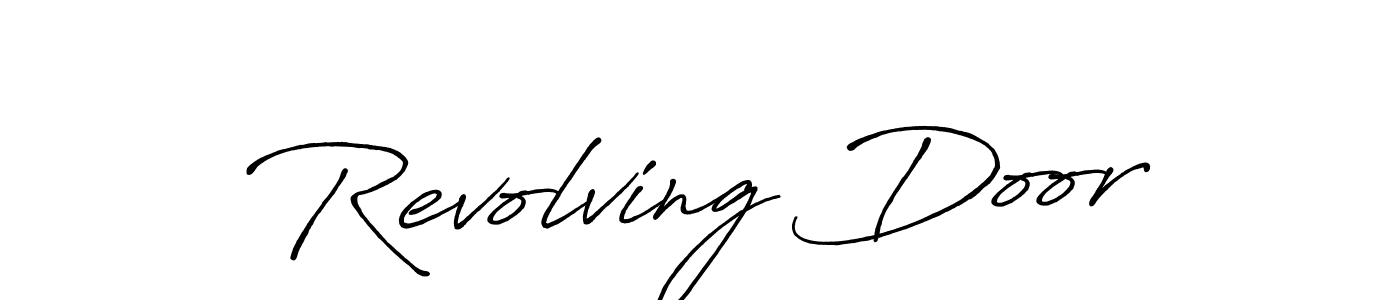 Similarly Antro_Vectra_Bolder is the best handwritten signature design. Signature creator online .You can use it as an online autograph creator for name Revolving Door. Revolving Door signature style 7 images and pictures png