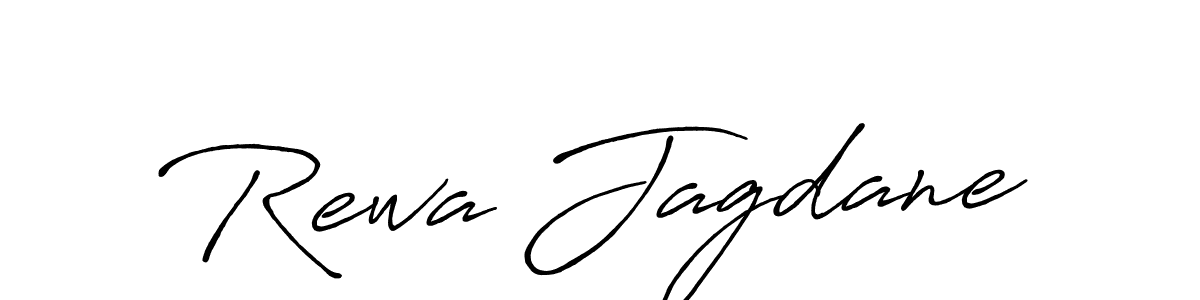 Make a beautiful signature design for name Rewa Jagdane. With this signature (Antro_Vectra_Bolder) style, you can create a handwritten signature for free. Rewa Jagdane signature style 7 images and pictures png