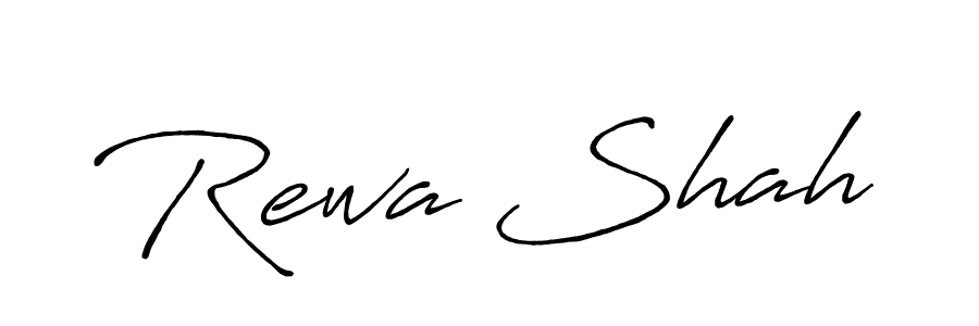 Also You can easily find your signature by using the search form. We will create Rewa Shah name handwritten signature images for you free of cost using Antro_Vectra_Bolder sign style. Rewa Shah signature style 7 images and pictures png