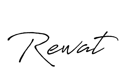 Make a beautiful signature design for name Rewat. With this signature (Antro_Vectra_Bolder) style, you can create a handwritten signature for free. Rewat signature style 7 images and pictures png