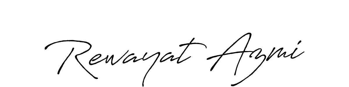 Rewayat Azmi stylish signature style. Best Handwritten Sign (Antro_Vectra_Bolder) for my name. Handwritten Signature Collection Ideas for my name Rewayat Azmi. Rewayat Azmi signature style 7 images and pictures png