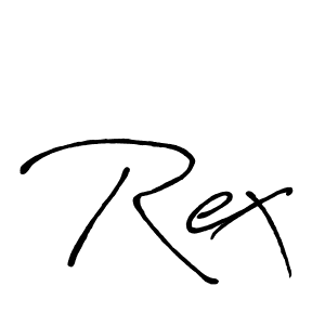 Rex stylish signature style. Best Handwritten Sign (Antro_Vectra_Bolder) for my name. Handwritten Signature Collection Ideas for my name Rex. Rex signature style 7 images and pictures png