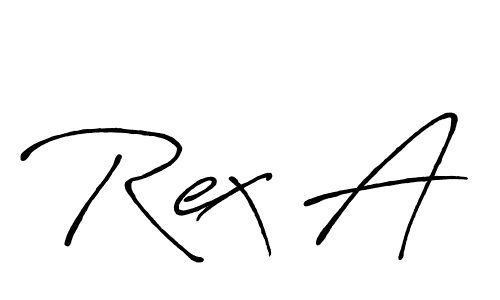 Best and Professional Signature Style for Rex A. Antro_Vectra_Bolder Best Signature Style Collection. Rex A signature style 7 images and pictures png