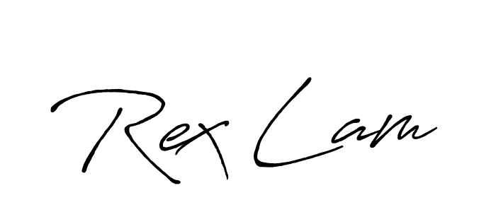 Use a signature maker to create a handwritten signature online. With this signature software, you can design (Antro_Vectra_Bolder) your own signature for name Rex Lam. Rex Lam signature style 7 images and pictures png