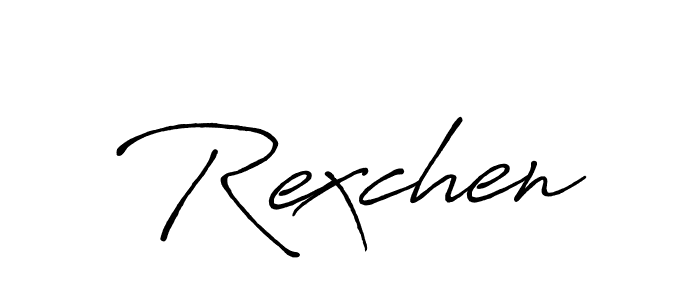 Make a short Rexchen signature style. Manage your documents anywhere anytime using Antro_Vectra_Bolder. Create and add eSignatures, submit forms, share and send files easily. Rexchen signature style 7 images and pictures png